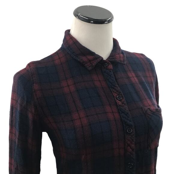 Rails Red Plaid Button Down Blue Flannel Shirt - Picture 5 of 10